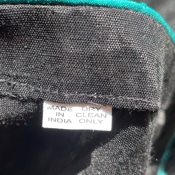 Dress, Embroidered, Tulle, Black & Blue, Made in India - Picture 6 of 8